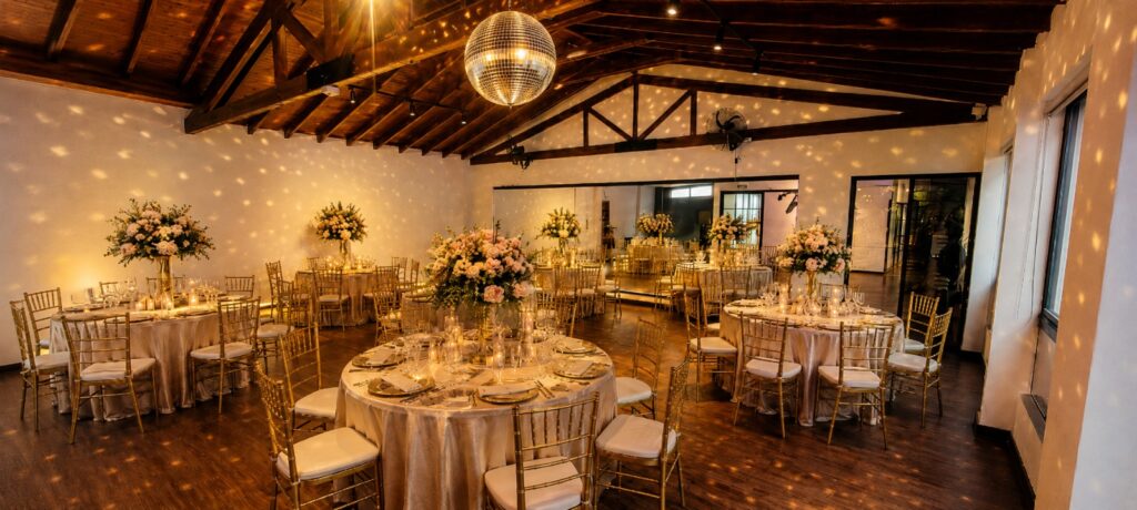Alquiler de salón elegante para fiestas en Medellín